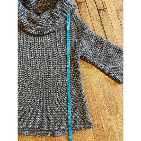 Tommy Bahama Wool Cowl Neck Grey Cozy Sweatshirt Womens Size Large - Picture 5 of 7
